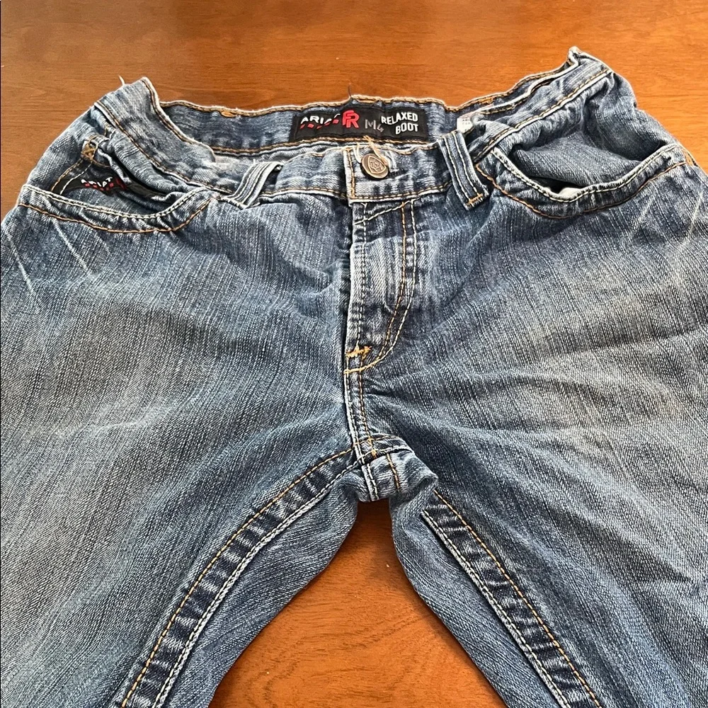 Ariat Men's Relaxed Boot M4 Flame Resistant Fit Blue Work Jeans